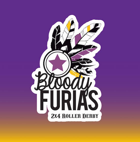 Bloody Furias Roller Derby logo