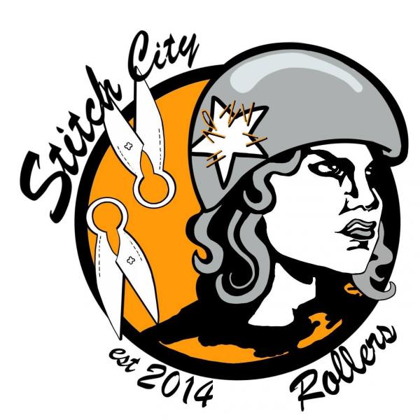 Stitch City Rollers logo