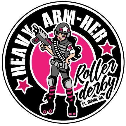 Heavy ArmHER Roller Derby logo