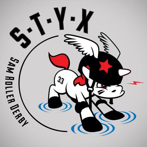 S.T.Y.X Roller Derby Men Bordeaux logo