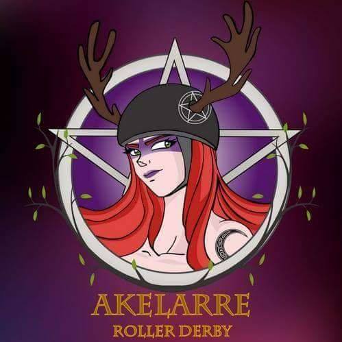 Akelarre Roller Derby logo