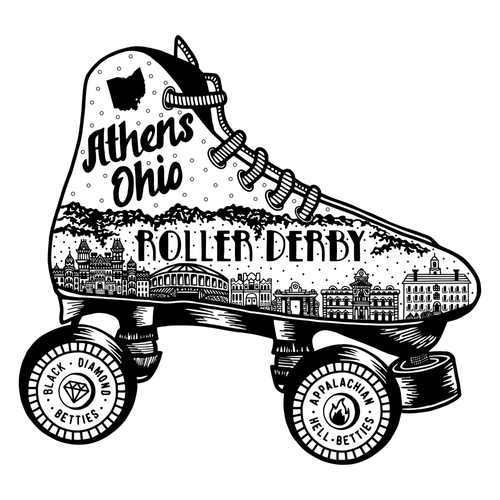 Athens Ohio Roller Derby logo