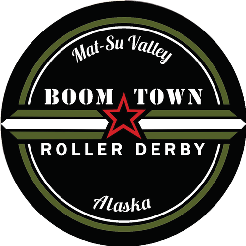 Boom Town Roller Derby logo