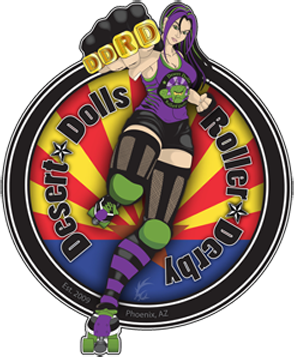 Desert Dolls Roller Derby logo