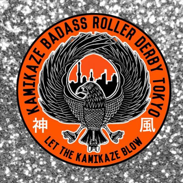 Kamikaze Badass Roller Derby Japan logo