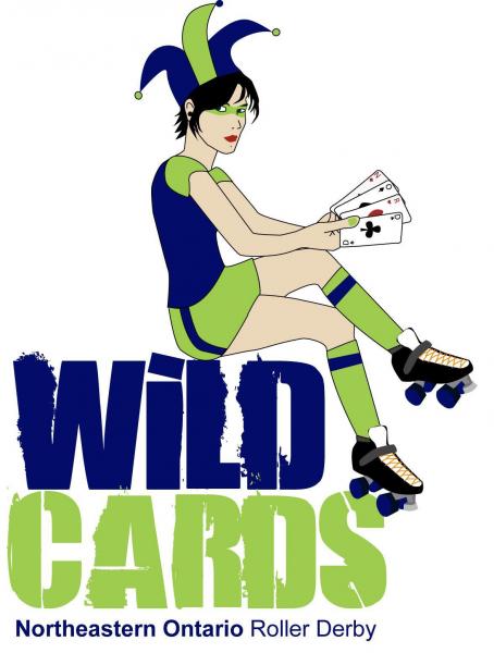 Northeastern Ontario Roller Derby: Wild Cards logo