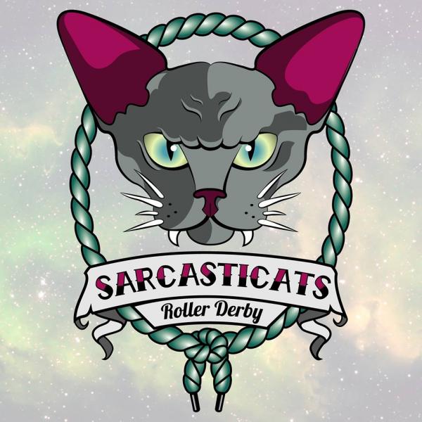 SarcastiCats Roller Derby Mendoza logo