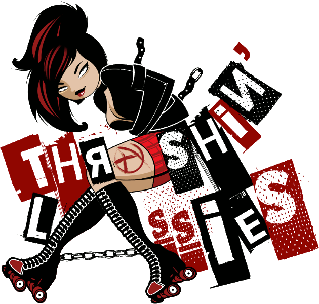 Thrashin' Lassies logo