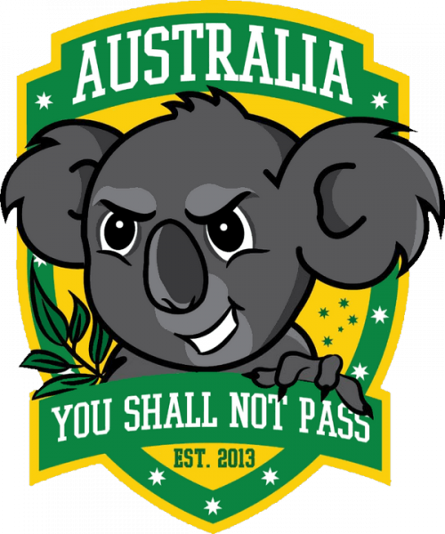 Team Australia Men's: Wizards of AUS logo