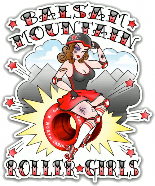 Balsam Mountain Roller Girls logo