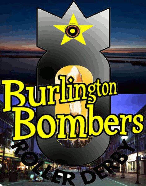 Burlington Bombers Roller Derby logo