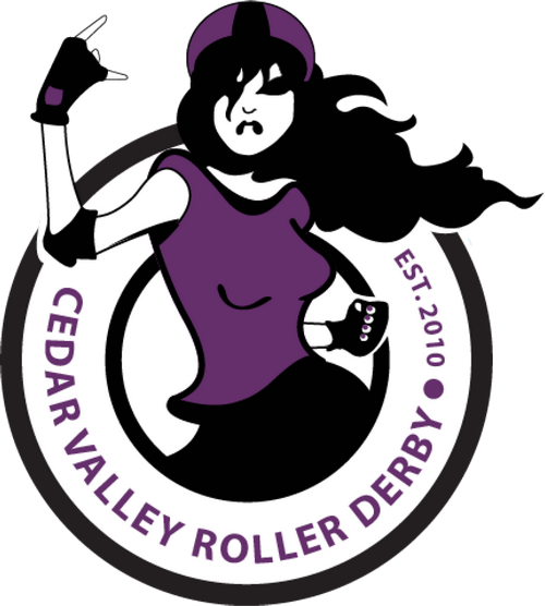Cedar Valley Roller Derby logo