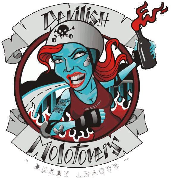 Devilish Molotovers Derby League logo