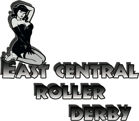 East Central Roller Derby logo