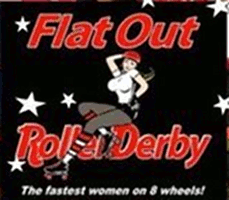 Flat Out Roller Derby logo
