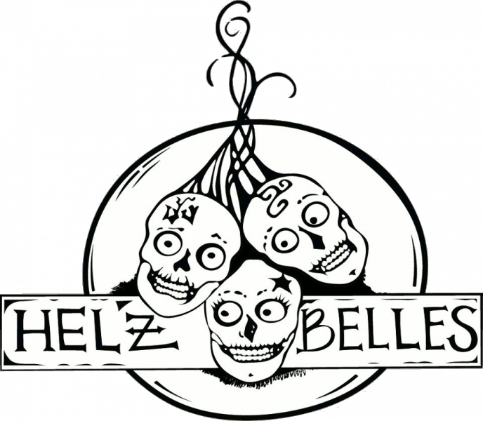 Hel'z Belles Roller Derby logo