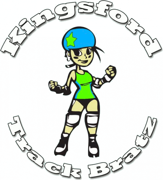 Kingsford Track Bratz Junior Roller Derby logo