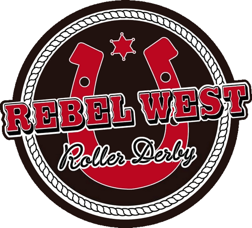 Rebel West Roller Derby logo