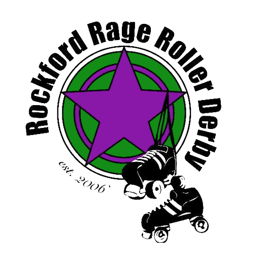 Rockford Rage Roller Derby logo