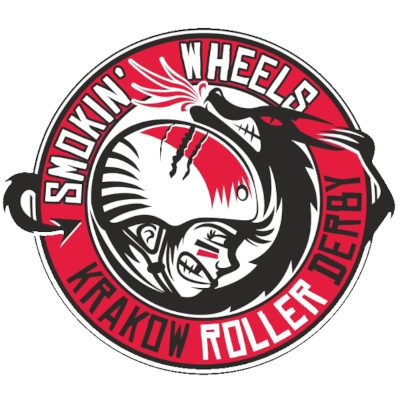 Smokin' Wheels Krakow Roller Derby logo