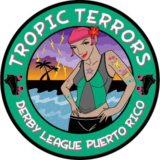 Tropic Terrors Derby League logo