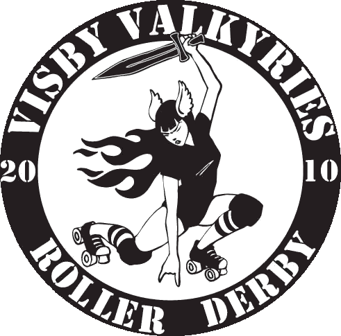 Visby Valkyries Roller Derby logo