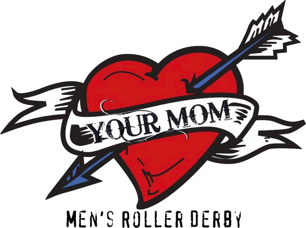 Your Mom Men's Roller Derby logo