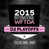 2015 WFTDA Division 2 Playoff 1 logo