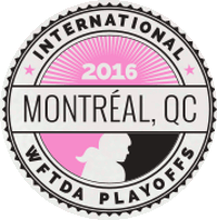 2016 WFTDA Division 1 Playoff 1 Montreal logo